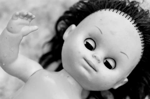 Scary doll.. Stockfoto's