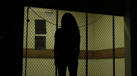 Scary Elevator Door Stock Footage 64645413