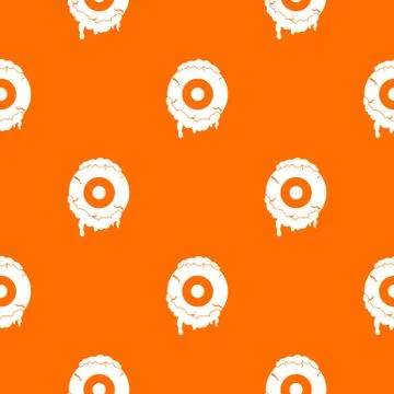 Scary eyeball pattern seamless Stock Illustration