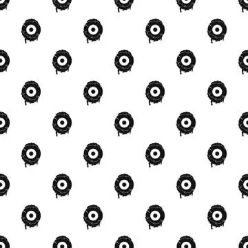 Scary eyeball pattern vector Stock Illustration