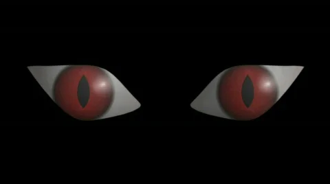 Scary Eyes, Loop. HD. CG. Stockbeeldmateriaal 364434