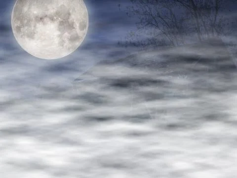 Scary Fog Backdrop Stock-Illustration