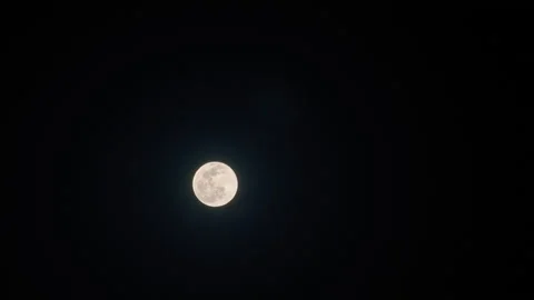 Scary full moon in the sky. Stock Footage 195497348