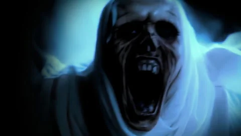 Scary Ghost Approaching the Camera 動画素材 318587241