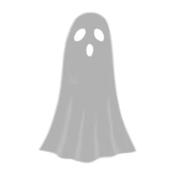 Scary ghost shadow, vector cartoon spooky phantom silhouette, dead soul 스톡 일러스트
