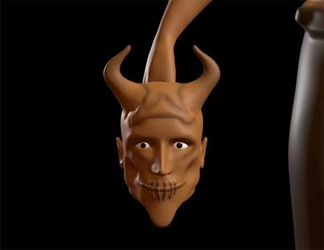 Scary Halloween 3D Render Character of a terrifying Halloween character Stock-Illustration
