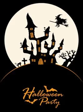 Scary Halloween background Stock Illustration
