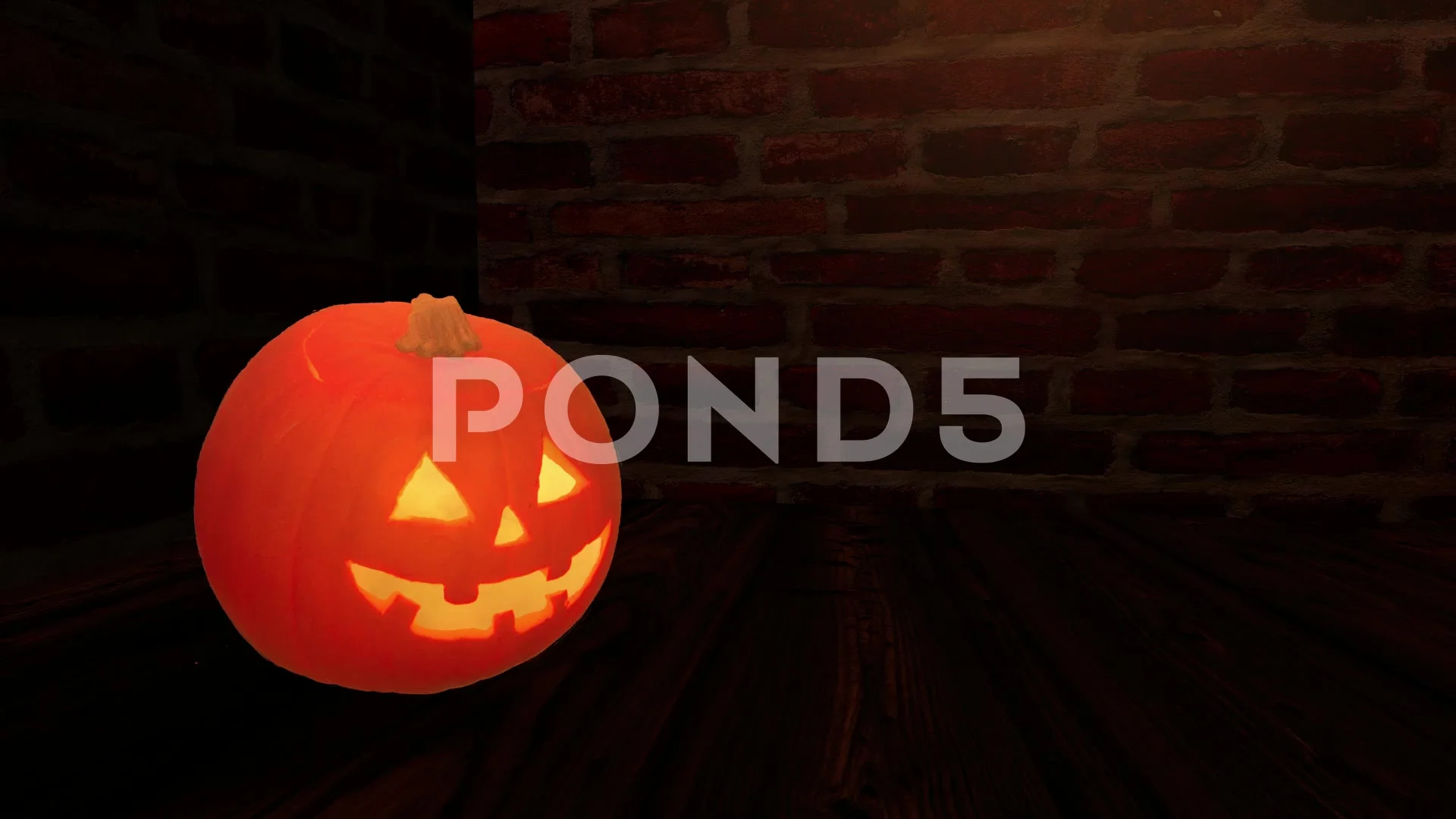 Scary Halloween Carved Pumpkin Jack O L Stock Video Pond5