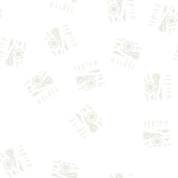 Scary halloween glyph seamless pattern Stock Illustration
