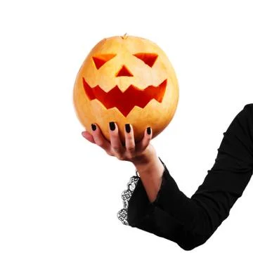 Scary halloween pumpkin Stock Photos