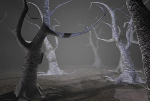 Scary Halloween Trees Stock Footage 26144871