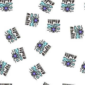 Scary halloween vector seamless pattern Stock Illustration