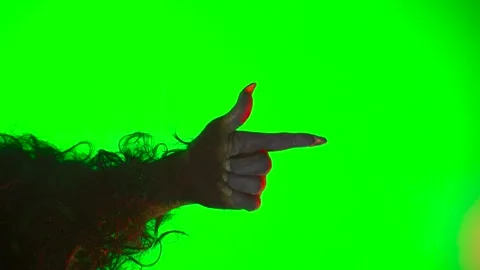 Scary hand with claws wolf werewolf monster paw on a green background Stock Footage 327470167