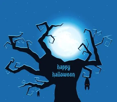 A scary hand of tree. Isolated Vector Illustration Stock Illustration