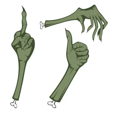 Scary hands Stock Illustration
