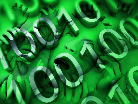 Scary Head Stock Illustration