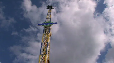 Scary high ride Stock Footage 716600