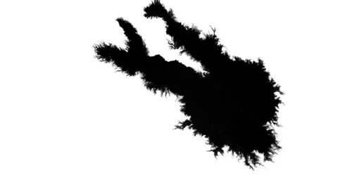 Scary Ink Fluid Video stock 85085086