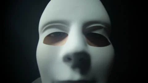 Scary mask 库存影片 23927148