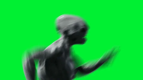 Scary monster animation. Phisical, motion, blur. Realistic 4k animation. Green 스톡 동영상 132425776