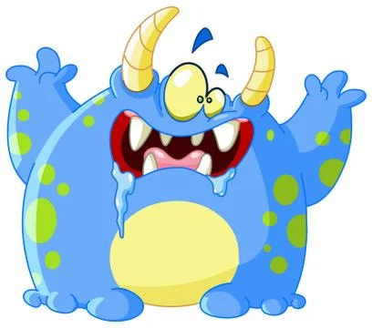 Scary monster Illustrazione stock