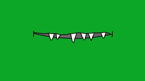 Scary Monster Lip Sync Green Screen Loop - Horror Creature Talking Dialogue VFX Stock Footage 319405419