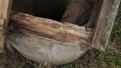 Scary old well Stock Footage 97646357