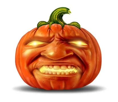Scary pumpkin Ilustración de archivo