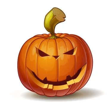 Scary Pumpkins Smiling Stock Illustration