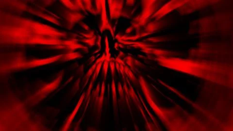 Scary red screaming vampire head. Illustration in genre of horror. Stock Illustration