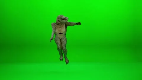 Scary Reptile Dance Sequence Cinematic VFX Stock Footage 320993781