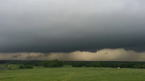 Scary Storm Approaching Stock Footage 112891722