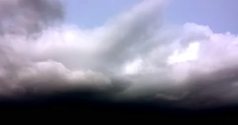 Scary Storm Wall Approaching (2160p 25fps) Stock Footage 167665352