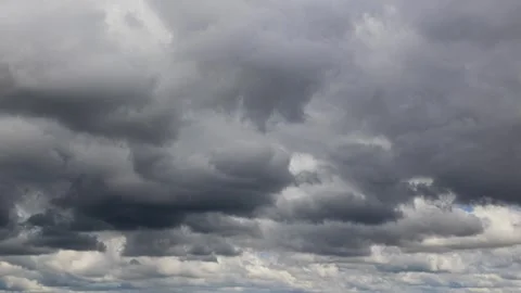 Scary stormy dark clouds are moving across the sky. Bad weather Vídeos de archivo 246967457