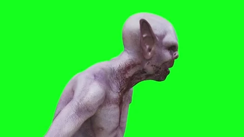 Scary werewolf, monster, vampire. realistic 4k animation. Vídeos de archivo 264762048