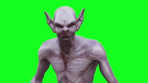 Scary werewolf, monster, vampire. realistic 4k animation. Vídeos de archivo 264762816