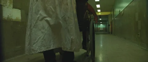 Scary Wheelchair Stock Footage 44149233