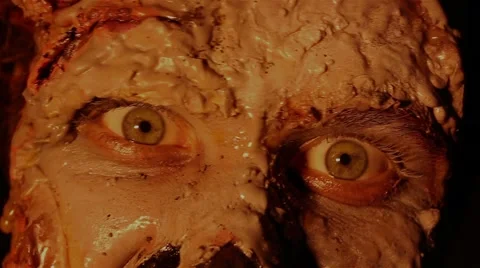 Scary zombie monster looking at the camera Stock-Footage 66530726