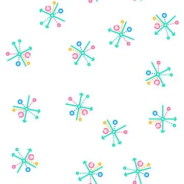 Scatter chart color icon vector flat illustration Stock Illustration