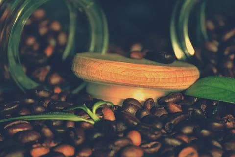 Scatter coffe Stock Photos