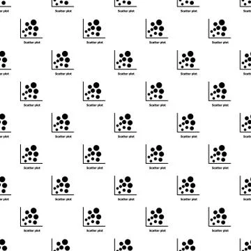 Scatter plot pattern seamless Illustrazione stock