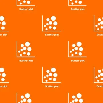 Scatter plot pattern vector orange Ilustración de archivo