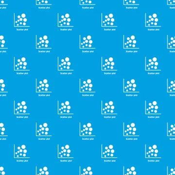 Scatter plot pattern vector seamless blue Stock Illustration