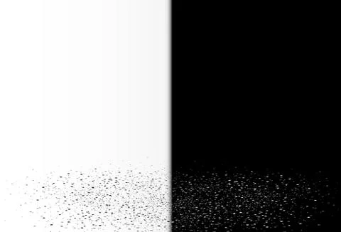 Scatter texture two tone, dots and spots confetti floor abstract background Stock Illustration