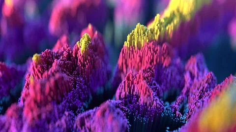 Scatter topographic landscape. Illustrazione stock