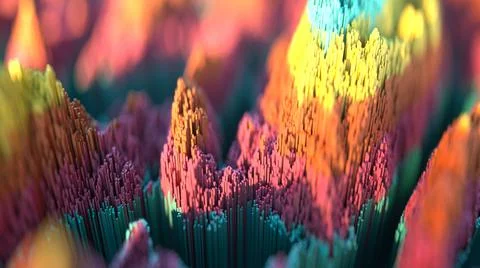 Scatter topographic landscape. Stock Illustration