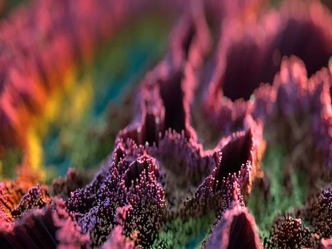 Scatter topographic landscape. Ilustración de archivo