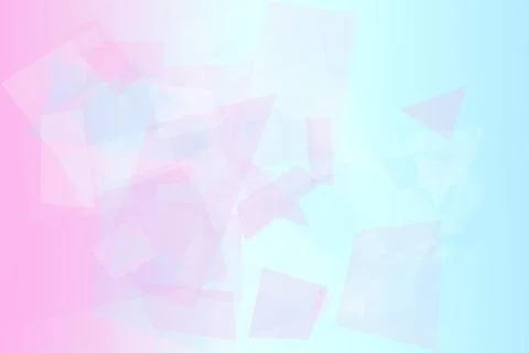 A scatter of translucent polygon triangles floats over a bright blue and so.. Stock Illustration