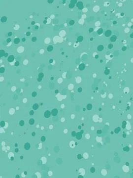 Scattered Aqua and Teal Dots Pattern Background Stock Illustration