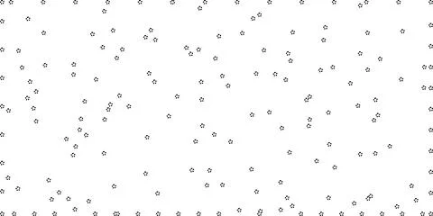 Scattered black pixel star pattern, random geometric dots, monochrome star .. Stock Illustration